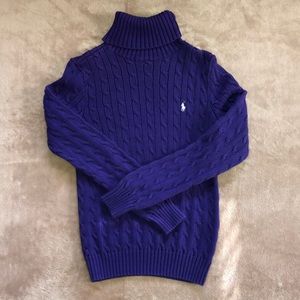 Ralph Lauren Sport purple turtleneck sweater size L